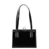 サルヴァトーレフェラガモ ガンチーニ ショルダーバッグ トートバッグ E217663 ブラック レザー レディース Salvatore Ferragamo 【中古】